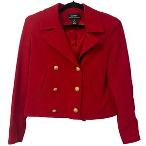 Ralph Lauren Vintage Wool Red Blazer